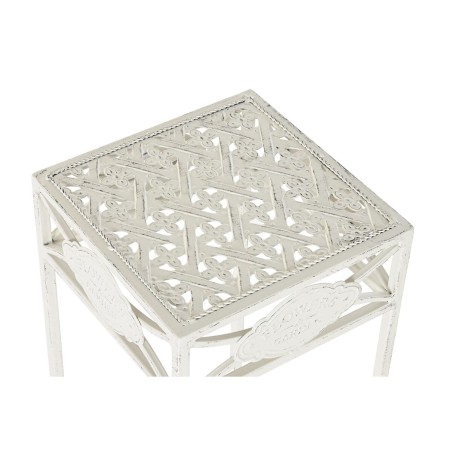 Set di 3 tavoli Home ESPRIT Bianco 30 x 30 x 70 cm (3 Pezzi)