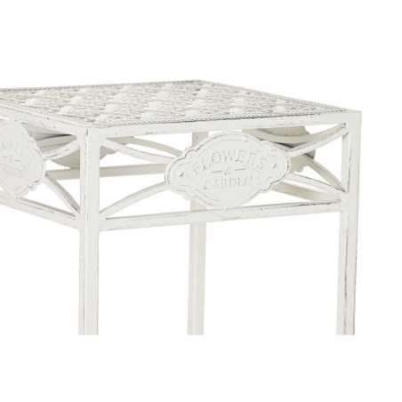 Set di 3 tavoli Home ESPRIT Bianco 30 x 30 x 70 cm (3 Pezzi)