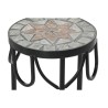 Set di 3 tavoli Home ESPRIT Nero 30 x 30 x 69 cm (3 Pezzi)