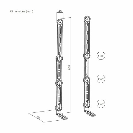 Supporto Altoparlante Aisens SPK04U-377 Nero