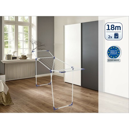 Stendibiancheria Leifheit CLASSIC Solid 180 Bianco Nylon Acciaio polipropilene 18 m