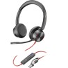 Auricolari con Microfono Poly 8X225AA Nero