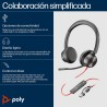Auricolari con Microfono Poly 8X225AA Nero