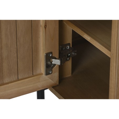 Comodino Home ESPRIT Naturale Metallo Legno di paulownia 60 x 43 x 57 cm