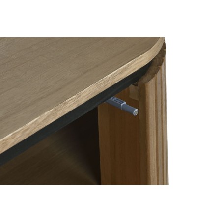 Comodino Home ESPRIT Naturale Metallo Legno di paulownia 60 x 43 x 57 cm