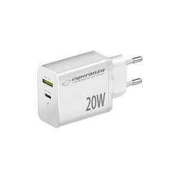 Caricabatterie da Parete Esperanza EZC105W Bianco 20 W