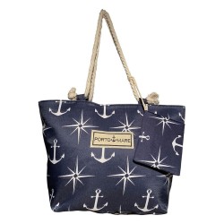 Borsa mare Porto di mare tessuto poliestere (60x19x38cm) (2 Pezzi)