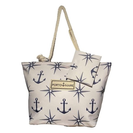 Borsa mare Porto di mare tessuto poliestere (60x19x38cm) (2 Pezzi)