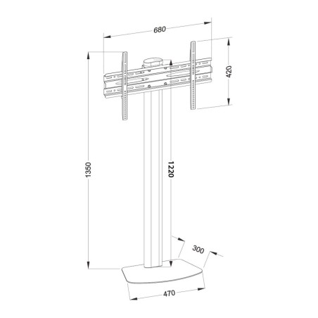 Supporto TV Techly ICA-TR27 55" 40 kg