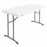 Tavolo Pieghevole Lifetime Bianco 152 x 74 x 76 cm