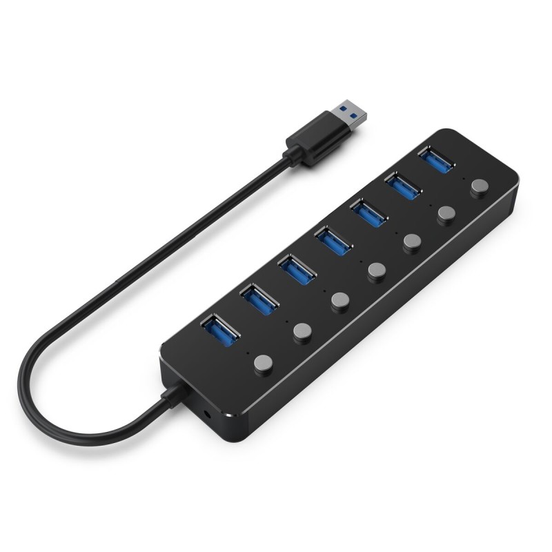 Hub USB GEMBIRD UHB-U3P7P-01 Nero Hub USB GEMBIRD UHB-U3P7P-01 Nero