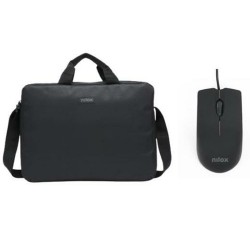 Valigetta per Portatile Nilox NXBM001 15,6'' Mouse USB Nero