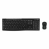 Tastiera e Mouse Wireless Logitech 920-004513 Nero Qwerty in Spagnolo QWERTY