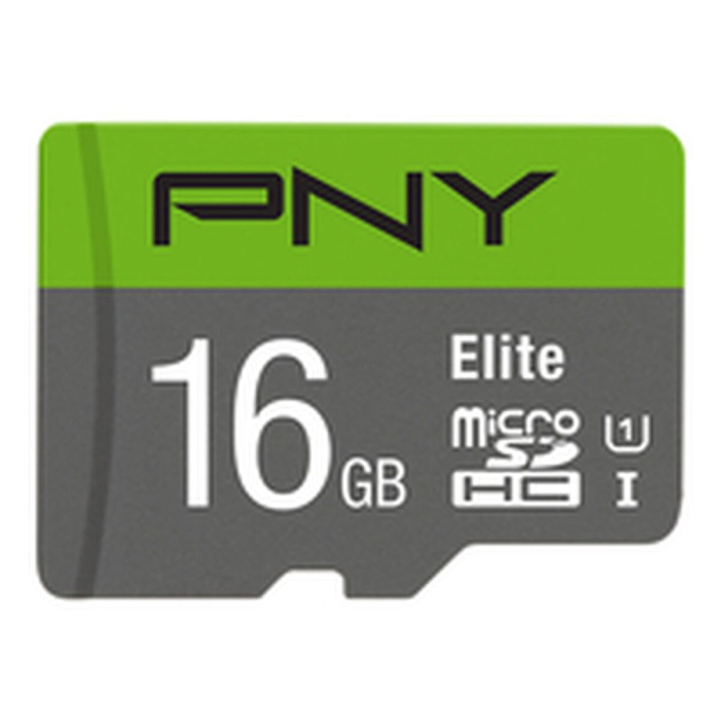 Scheda Di Memoria Micro SD con Adattatore PNY P-SDU16GU185GW-GE Elite C10 16 GB Scheda Di Memoria Micro SD con Adattatore PNY P-SDU16GU185GW-GE Elite C10 16 GB