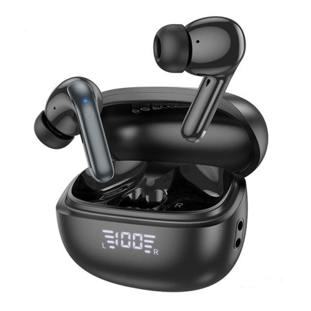 Auricolari Wireless con Custodia di Ricarica Hoco EQ5 Energy Nero