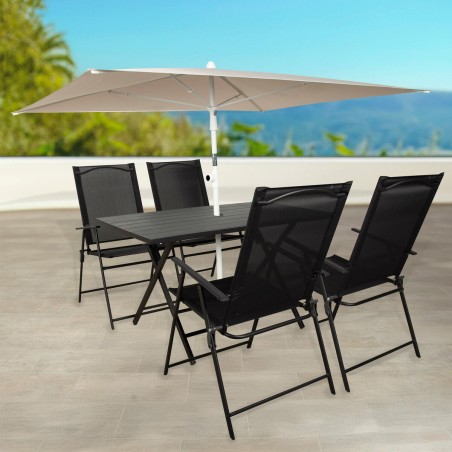 Ombrellone Aktive 180 x 220 x 145 cm Grigio scuro
