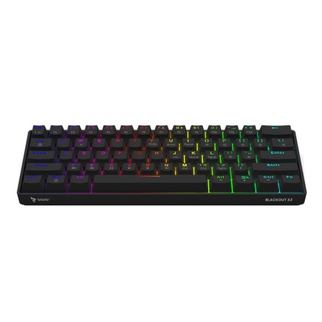 Tastiera Savio BLACKOUT X2 PEACH Nero Qwerty US