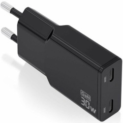 Caricabatterie da Parete Aisens ASCH-30W2P049-BK Nero 30 W