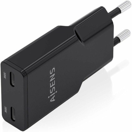Caricabatterie da Parete Aisens ASCH-30W2P049-BK Nero 30 W