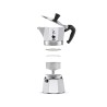 Caffettiera Italiana Bialetti Moka Express Alluminio 60 ml 1 Tazza
