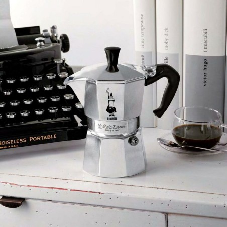 Caffettiera Italiana Bialetti Moka Express Alluminio 60 ml 1 Tazza