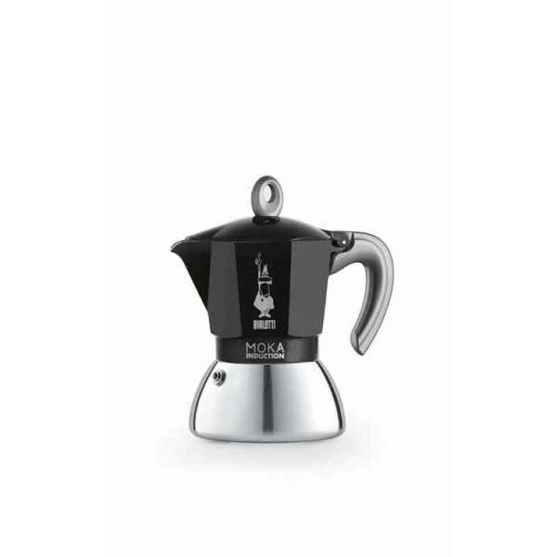Caffettiera Italiana Bialetti Moka Nero Acciaio inossidabile Alluminio 200 ml 4 Tazze Caffettiera Italiana Bialetti Moka Nero Acciaio inossidabile Alluminio 200 ml 4 Tazze