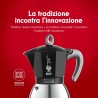 Caffettiera Italiana Bialetti Moka Nero Acciaio inossidabile Alluminio 200 ml 4 Tazze