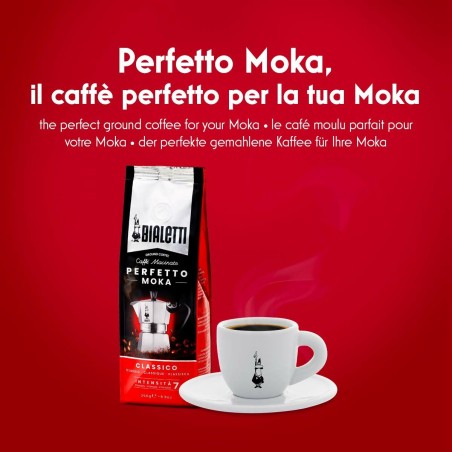 Caffettiera Italiana Bialetti Moka Nero Acciaio inossidabile Alluminio 200 ml 4 Tazze