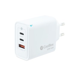 Caricabatterie da Parete CoolBox COO-CUP-65CCA Bianco 65 W
