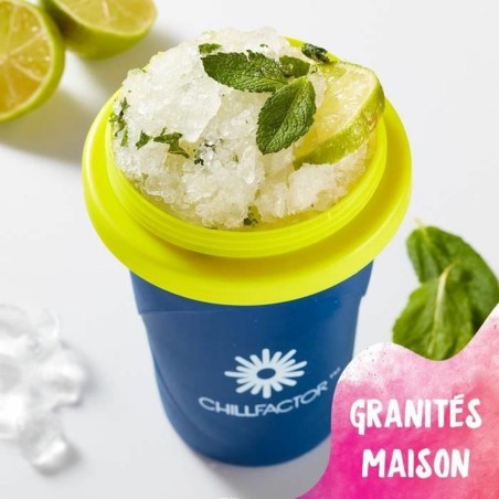 Bicchiere per Fare Gelati e Granite con Ricette Bandai Chillfactor Granita Mug Rose Plastica