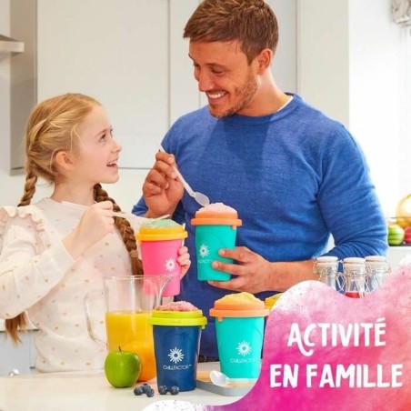 Bicchiere per Fare Gelati e Granite con Ricette Bandai Chillfactor Granita Mug Rose Plastica