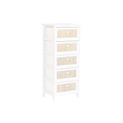 Cassettiera Home ESPRIT Bianco Cottage Decapaggio 40 x 29 x 90 cm