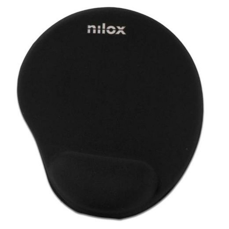 Tappetino per Mouse Nilox Nero 25 x 22 cm Tappetino per Mouse Nilox Nero 25 x 22 cm