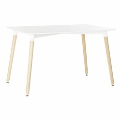 Tavolo da Pranzo DKD Home Decor Bianco Betulla Legno MDF 120 x 80 x 74 cm