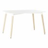 Tavolo da Pranzo DKD Home Decor Bianco Betulla Legno MDF 120 x 80 x 74 cm