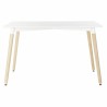 Tavolo da Pranzo DKD Home Decor Bianco Betulla Legno MDF 120 x 80 x 74 cm