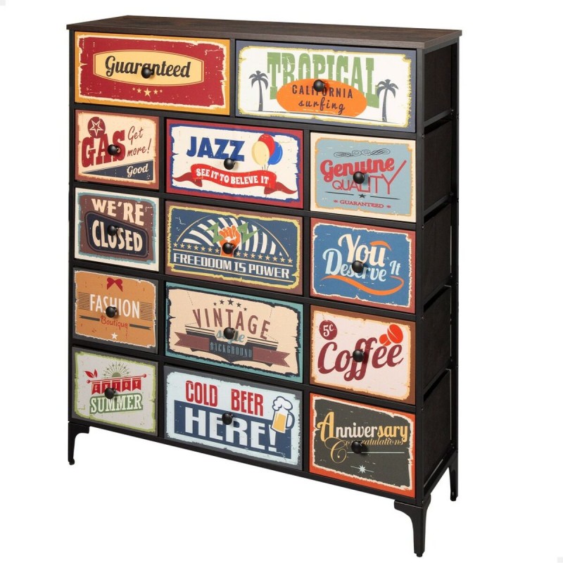Cassettiera Max Home Vintage 103 x 119 x 30 cm Cassettiera Max Home Vintage 103 x 119 x 30 cm