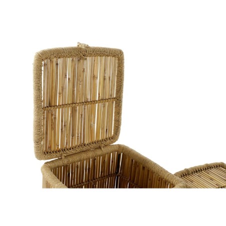 Set di Cesti DKD Home Decor Naturale Bambù Corda (2 Pezzi)