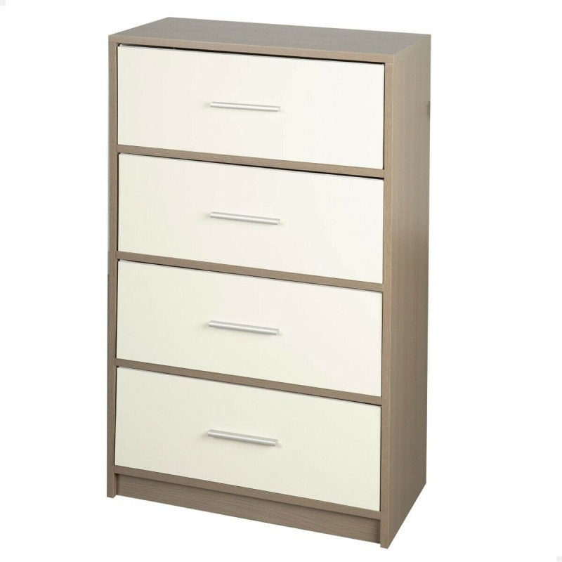 Cassettiera Max Home Bianco Grigio Moderno 58 x 91 x 30 cm Cassettiera Max Home Bianco Grigio Moderno 58 x 91 x 30 cm