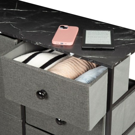 Cassettiera Max Home Grigio Marmo 80 x 62 x 30 cm