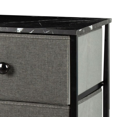 Cassettiera Max Home Grigio Marmo 80 x 62 x 30 cm