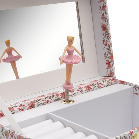 Scatola-Portagioie Versa Legno Legno MDF 12 x 10 x 18 cm Fiori