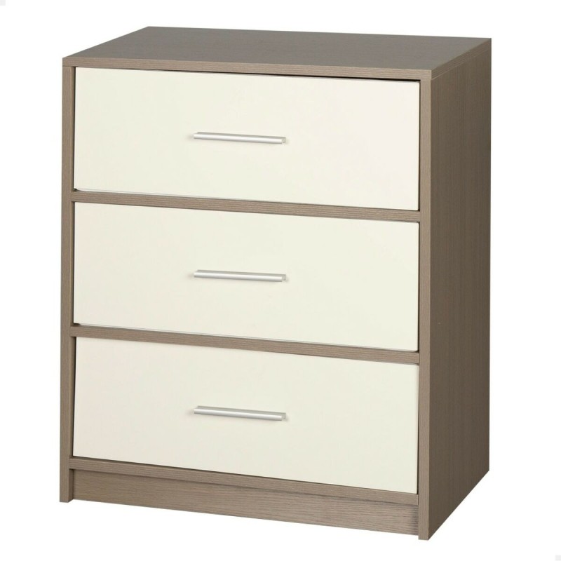 Comodino Max Home Bianco Grigio 58 x 70 x 30 cm Comodino Max Home Bianco Grigio 58 x 70 x 30 cm