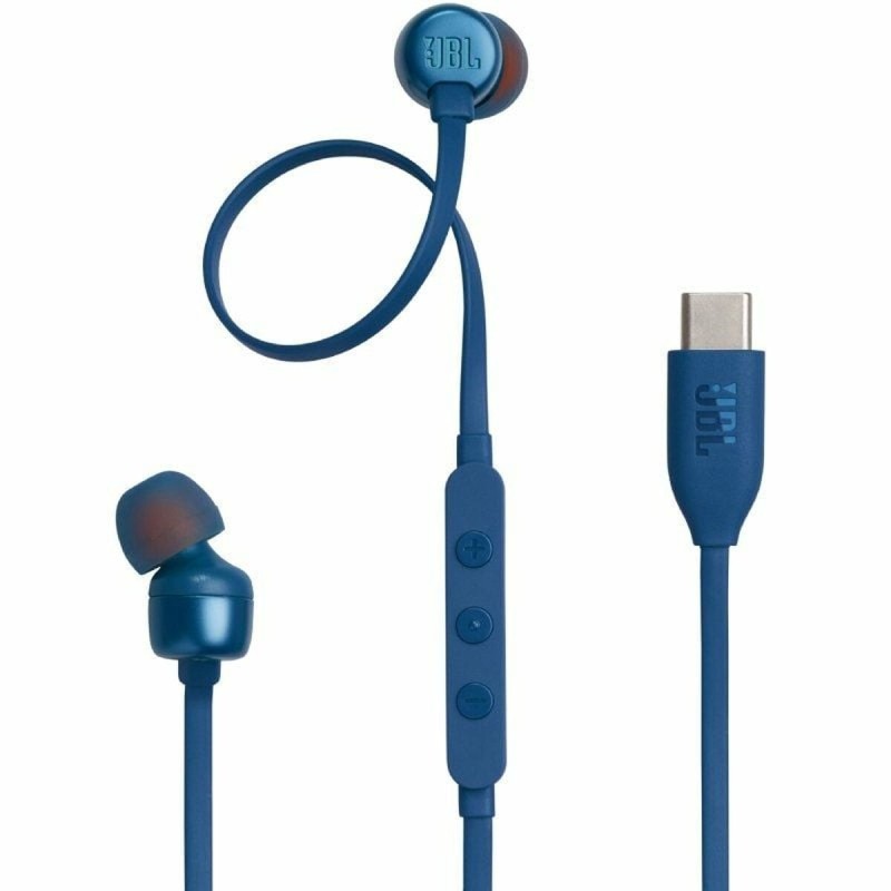 Auricolari con Microfono JBL Tune 310C Azzurro Auricolari con Microfono JBL Tune 310C Azzurro