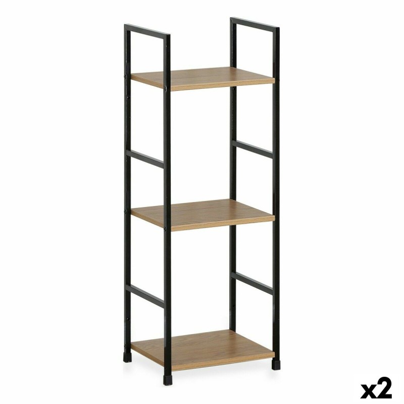 Scaffale Confortime 3 Mensole Metallo (2 Unità) Scaffale Confortime 3 Mensole Metallo (2 Unità)
