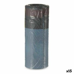 Sacchetti per la Spazzatura 190939000493 190939000493 Grigio Polietilene 30 L Chiusura automatica Agrumi 15 Unità