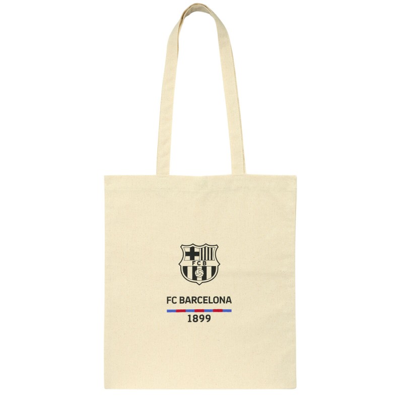 Borsa F.C. Barcelona Beige Cotone Borsa F.C. Barcelona Beige Cotone