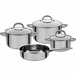 Batteria da Cucina GSW Acciaio 4 Pezzi (7 Unità)