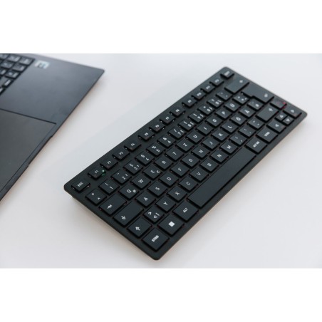 Tastiera Cherry KW 9200 MINI Qwerty in Spagnolo Nero