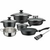 Batteria da Cucina GSW Nero noir 10 Pezzi